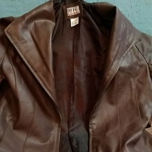 M I C Studio pure leather jacket.